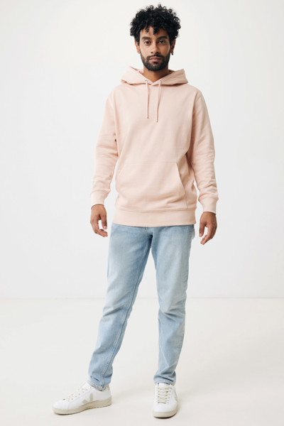 Iqoniq Rila lightweight recycled cotton hoodie - Peach Nectar / L