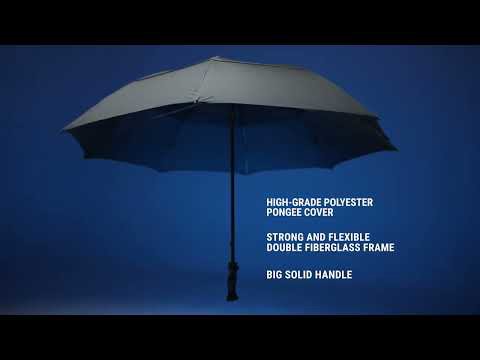 FALCONE - Storm umbrella - Manual - Windproof -  130 cm - Black