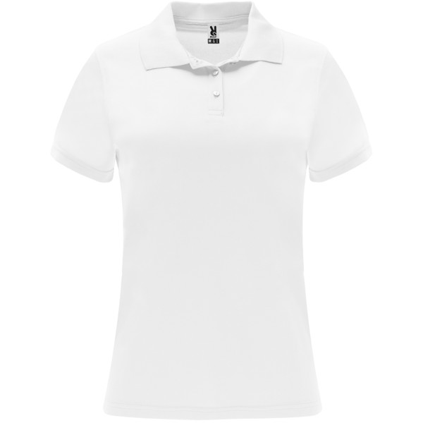 Polo sport Monzha à manches courtes pour femme - Blanc / S