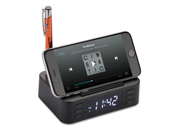 Alarm clock with inductive charger CLOCKI