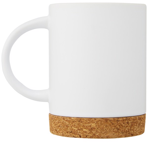 Neiva 425 ml Keramiktasse mit Korkboden - weiss