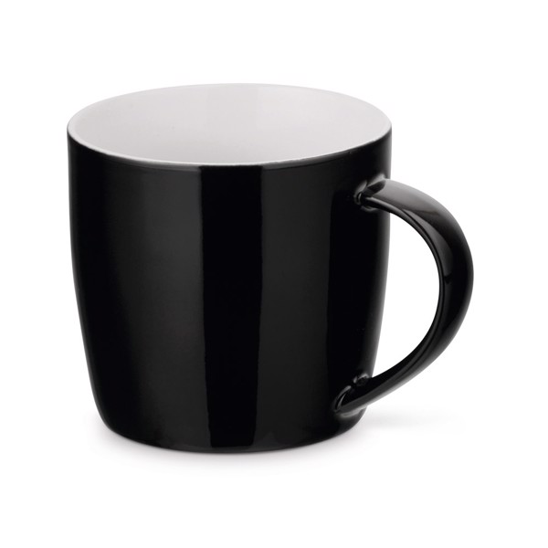 COMANDER. Ceramic mug 370 ml - Black