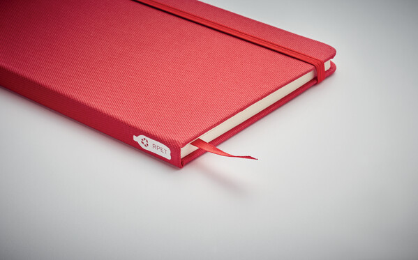 Carnet A5 couverture RPET 600D Note Rpet - Rouge