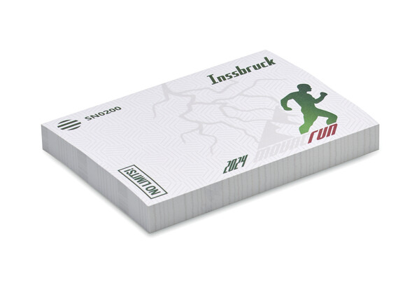 Rectangular shape printed sticky notes (EU made) - 100 sheets