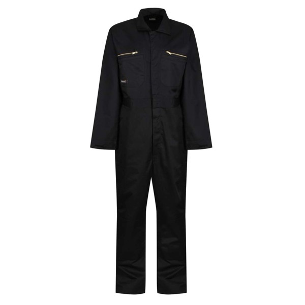 Pro Zip Fasten Coverall - Black / M