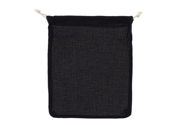 Reusable food bag OEKO-TEX® cotton 25x30cm - Black