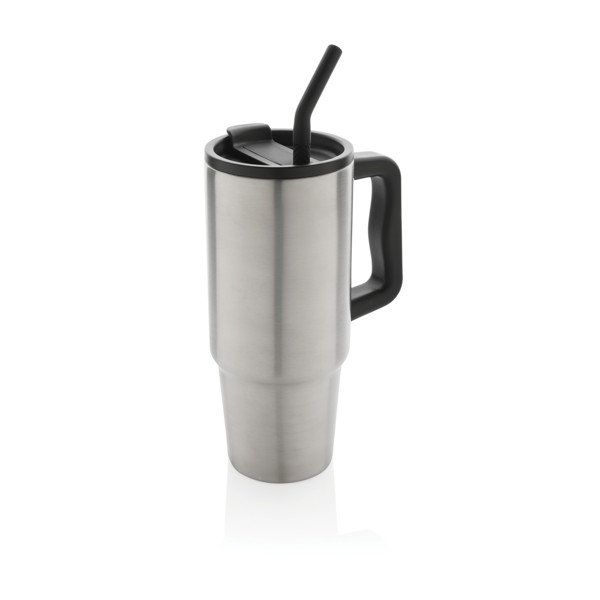Mug 900ml en acier inoxydable recyclé Embrace RCS - Argent