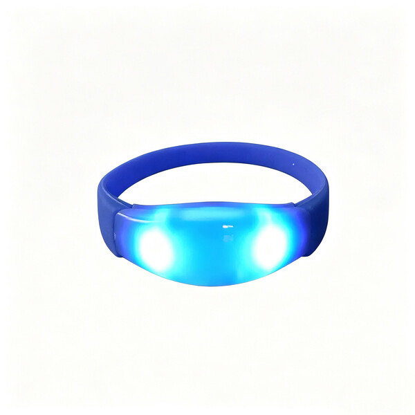 LED bracelet with sound or motion activation - WHITE
