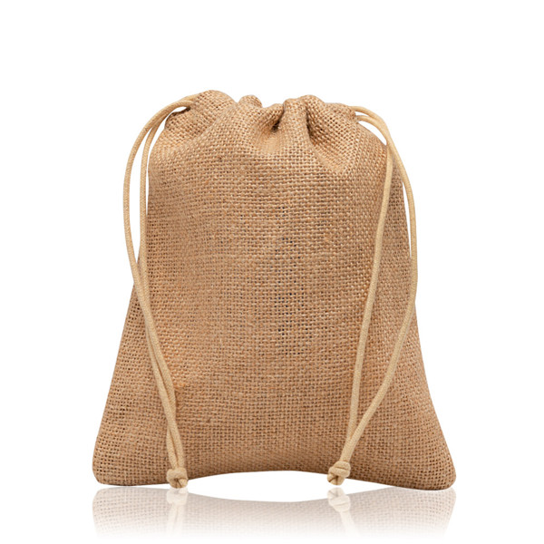 Sac Moyen De Jute, Avec Fermeture En Cordon