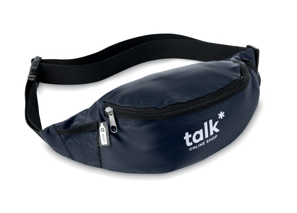 Sac banane en RPET 210D Parkpet - Bleu Marine