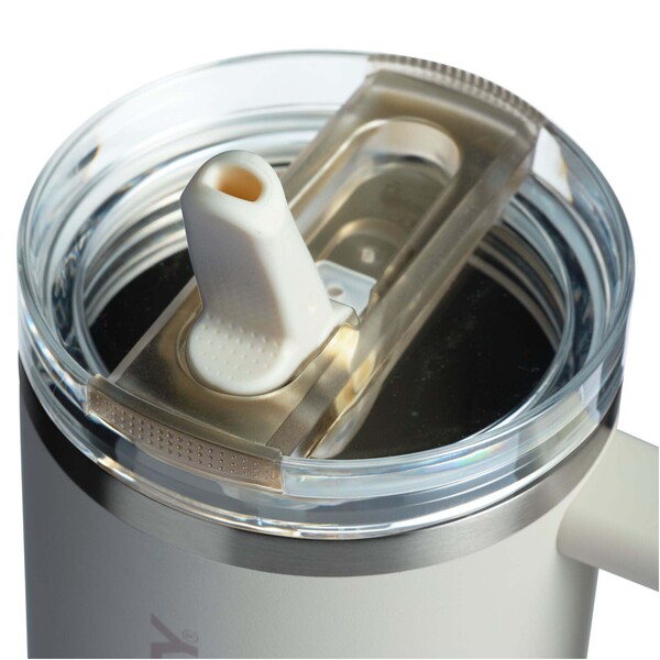 Stanley Quencher® ProTour 1180 ml recycled stainless steel insulated flip straw tumbler - Cream