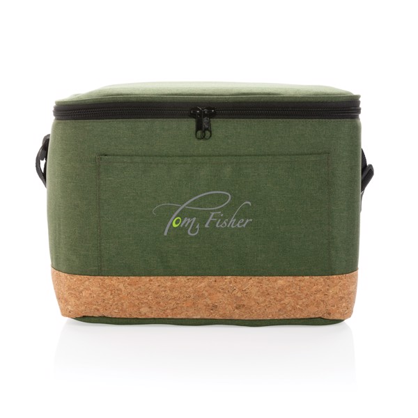 Impact XL cooler bag, rPET,cork,fits 12 cans - Green