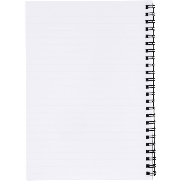 Desk-Mate® A4 notebook synthetic cover - White / Solid Black