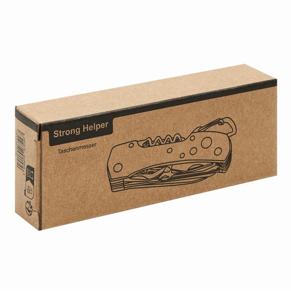 Taschenmesser Strong Helper, 12-Teilig - Silber