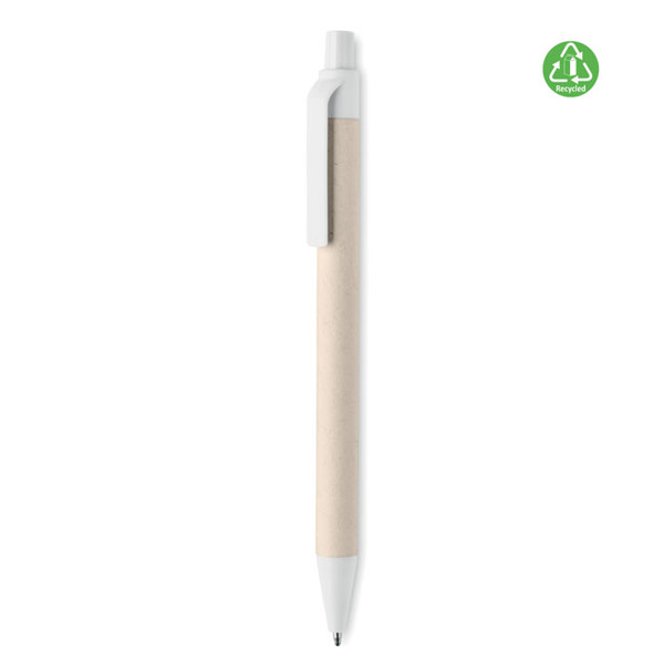 Milk carton paper ball pen Mito Pen - White