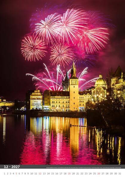 Nástěnný kalendář Praha 2027