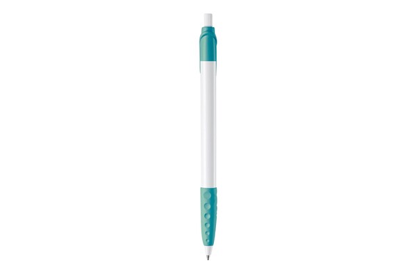 Cosmo ball pen rubber grip HC - White / Turquoise