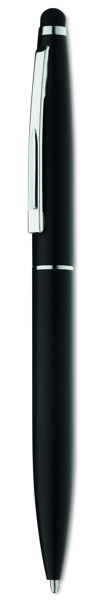 Twist type pen w stylus top Quim - Black