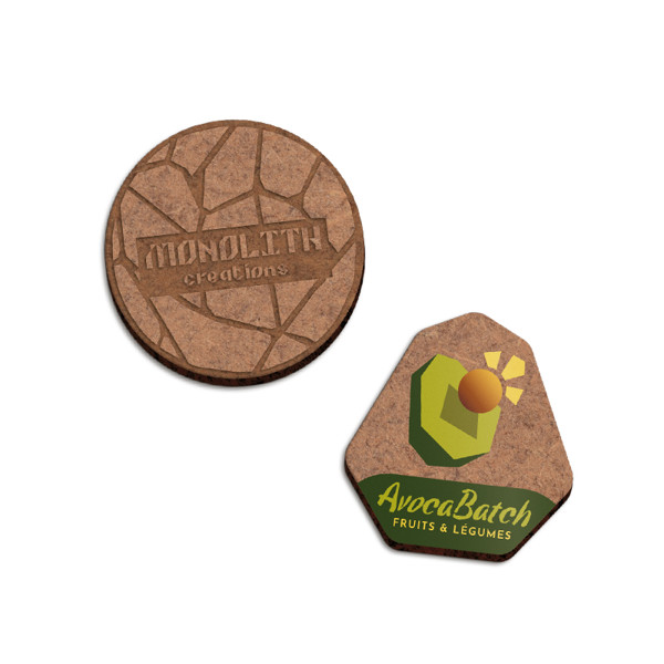 MAGNET SUR-MESURE MDF EP 3 mm AVEC AIMANT NÉODYME AU DOS (20cm2maxi) - Echantillon