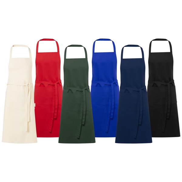 Orissa 200 g/m² organic cotton apron - Forest Green