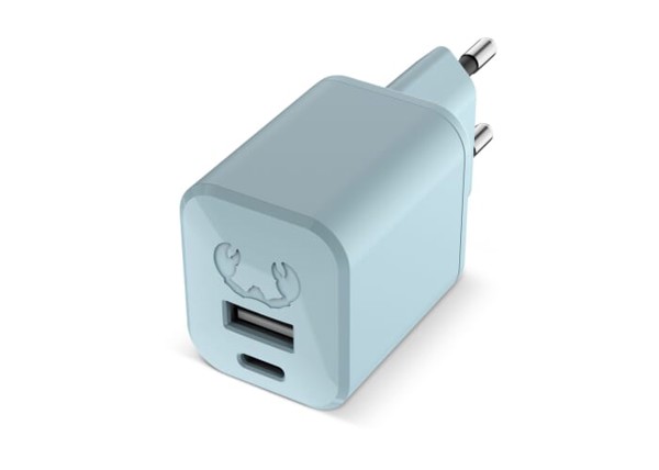 2WC30 I Fresh 'n Rebel Mini Charger USB-C + A PD // 30W - Pastel blauw