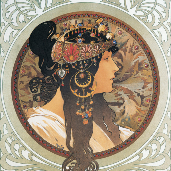 Notique Poznámkový Kalendář Alfons Mucha 2027, 30 x 30 cm - Východní