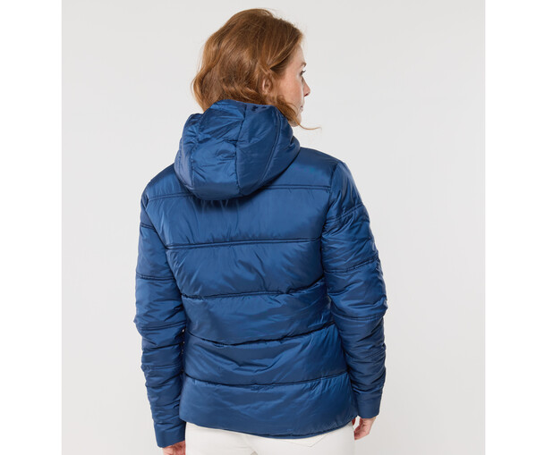 Doudoune femme avec capuche - BLACK / GREY / XXL