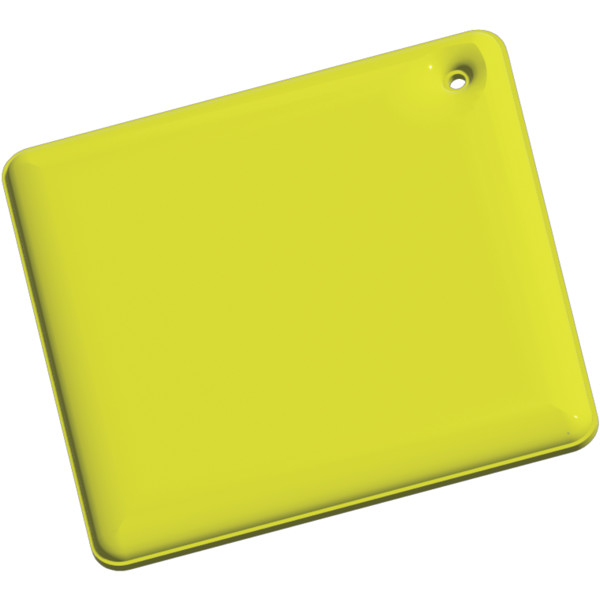 Pendente refletor de PVC em forma de diamante pequeno RFX™ - Amarelo neón