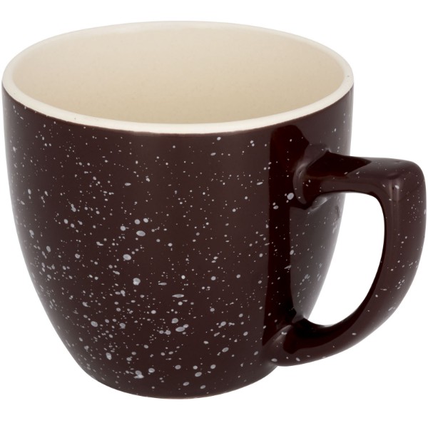 Sussix 325 ml speckled ceramic mug - Brown