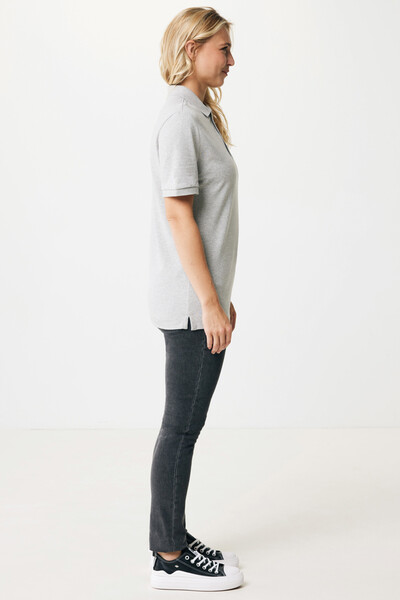 Polo tričko IQONIQ Yosemite z recykl. bavlny - Heather Grey / L