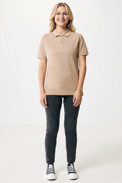 IQONIQ Yosemite recycled cotton pique polo - Heather Brown / 4XL