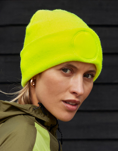 Circular Patch Beanie - Graphite Grey / ONE SIZE