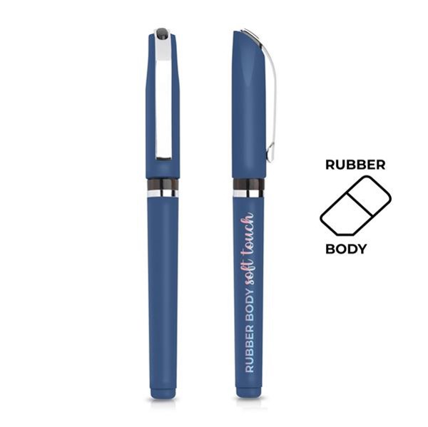 Roller Em Plástico, Acabamento Em Borracha - Preto