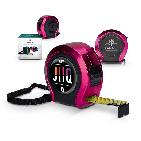 3M TAPE MEASURE WITH PLASTIC CASE WITH STRAP - Rose / 
