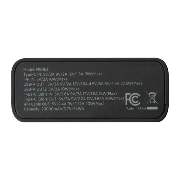 Power bank Marbella 20,000 mAh