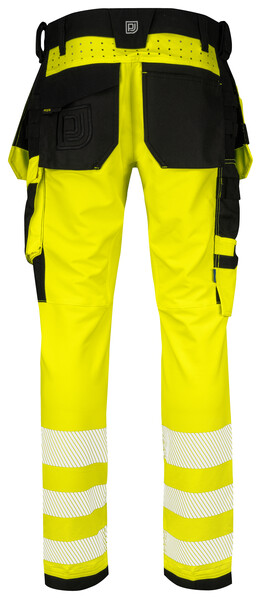 6573 Pant stretch Yellow/Black C146