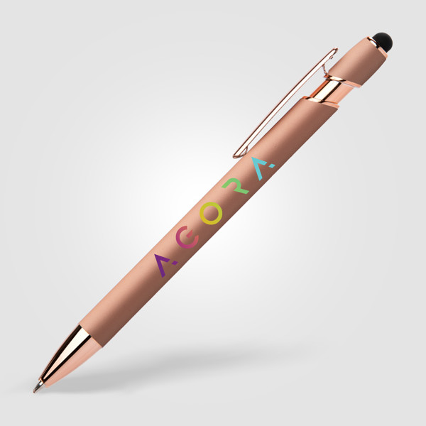 Lot de 100 Stylos Prince Softy Rose Gold avec Stylet- Goldstar/Goodpens