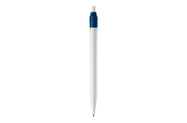 Cosmo ball pen hardcolour - White / Dark Blue
