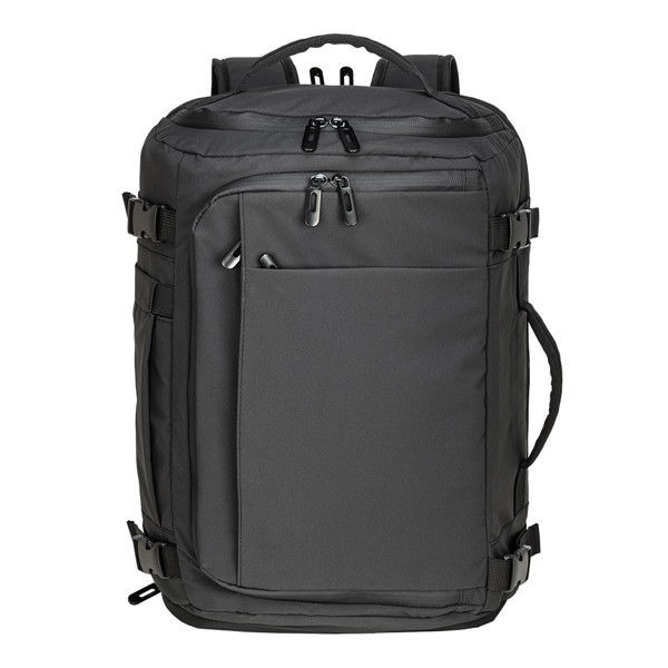 Cabin Size Travel Backpack / Suitcase With Laptop Holder (15) In Polyester - Black