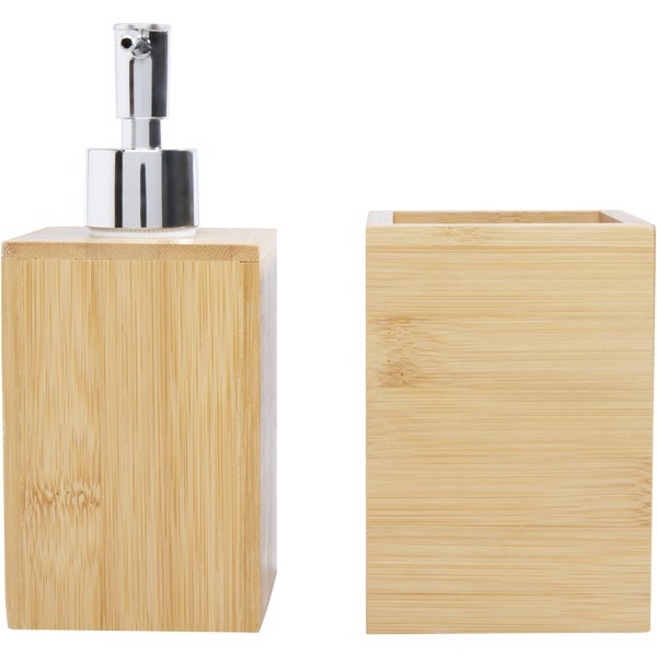 Hedon 3-piece bamboo bathroom set