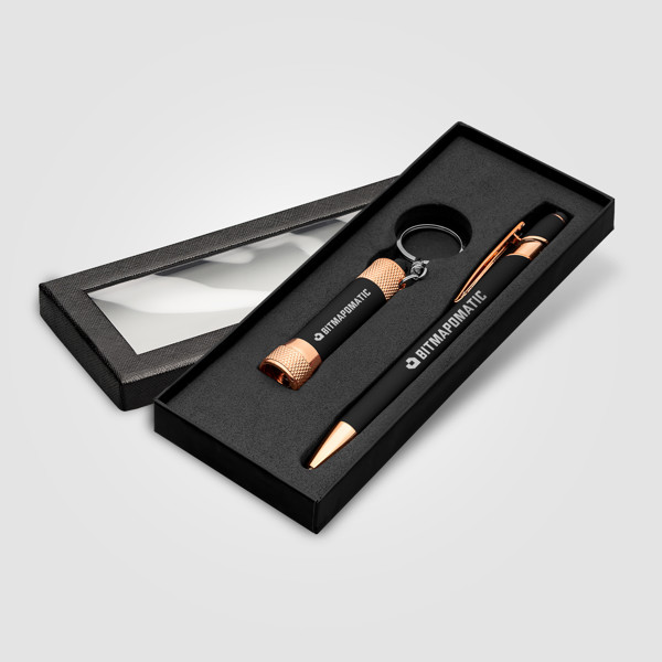 Prince Softy Rose Gold Gift Set w/Window Box - Black / 4 Color inkjet