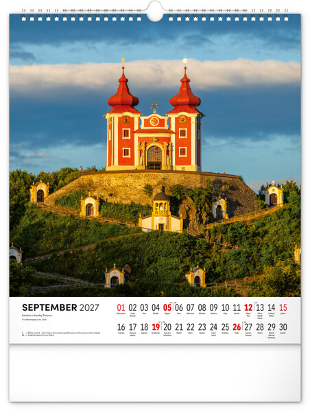Notique Nástenný Kalendár Čarokrásne Slovensko 2027, 30 x 34 cm