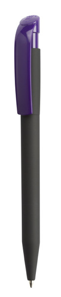 Bolígrafo Goma negra clip color