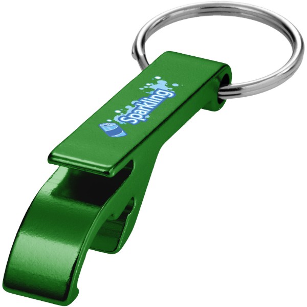 Tao bottle and can opener keychain - Green