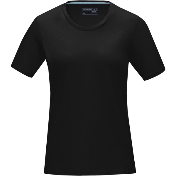 T-shirt para mulher orgânica "Azurite" - Preto liso / S