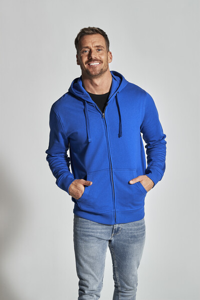 Cottover Gots Full Zip Hood Man white XXL
