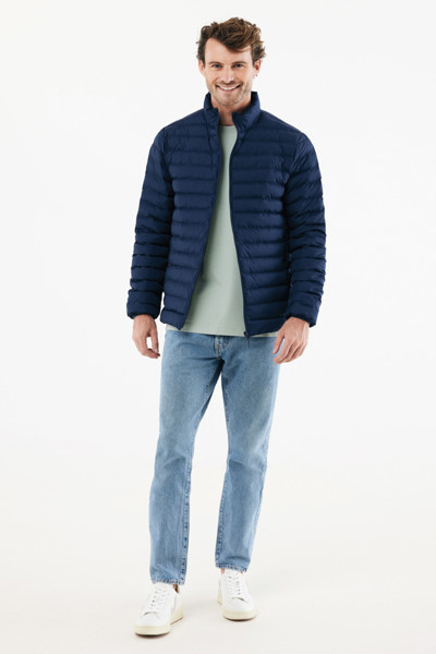 Doudoune homme en polyester recyclé IQONIQ Maiko - Bleu Marine / S