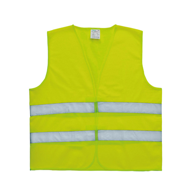 Gilet de sécurité jaune fluo - Textile personnalisable : Autosignalétique