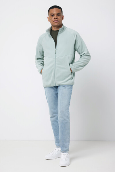 IQONIQ Talung recycled polyester microfleece zip through - Iceberg Green / XXS