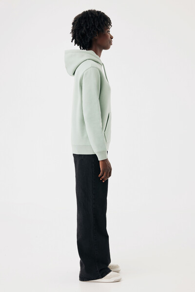 IQONIQ Joshua Unisex mikina s kapucňou z rec. bavlny - Iceberg Green / XL